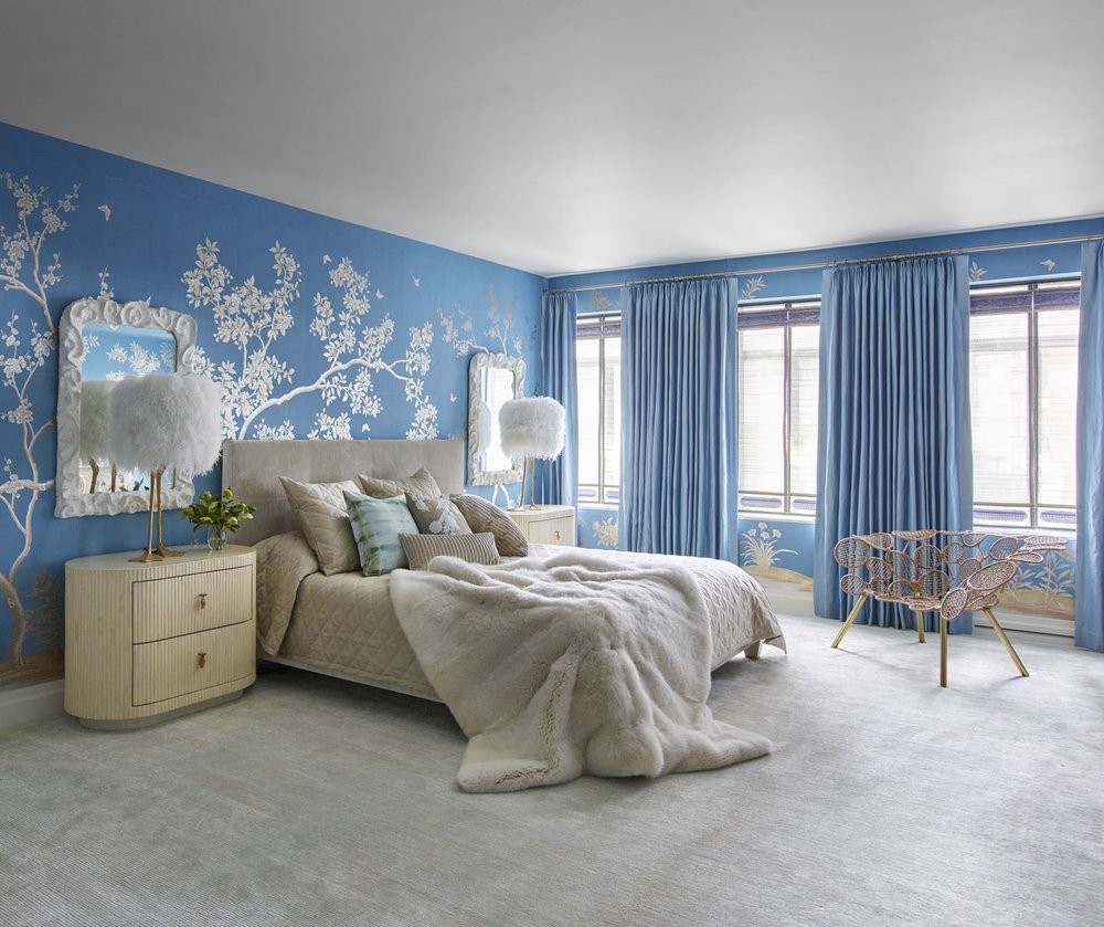 7 luxurious bedroom designs- blue bedroom