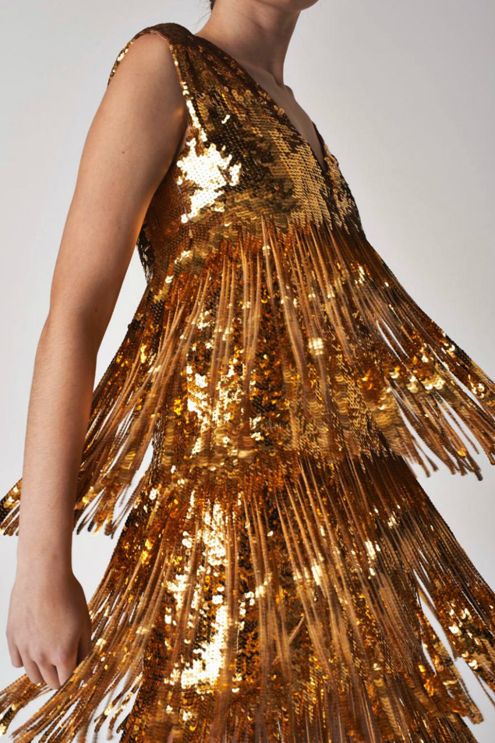 gold fringe for dress